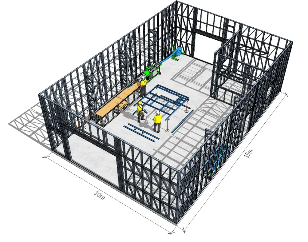 steel framing roll forming factory setup support services cold formed steel light gauge steel