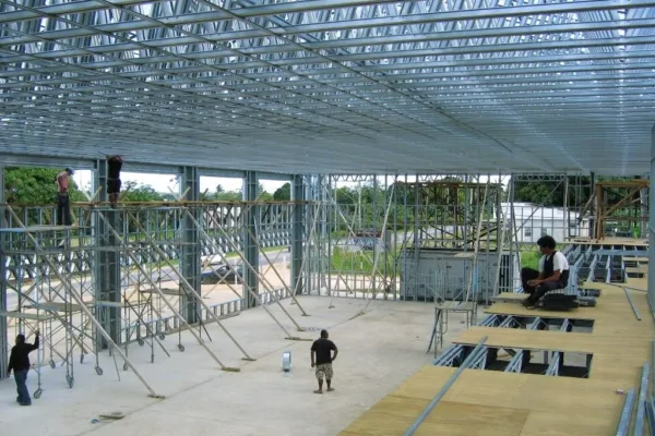 Clearspan-with-the-600-Truss-1 steel framing construction from scottsdale Steel framing Steel framing system Cold-formed steel Roll forming Steel vs wood framing Steel framing Wood framing