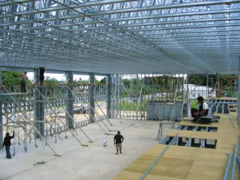 Cold-formed steel Cold-formed steel trusses Roll forming machine Hat-section trusses C-section trusses Steel framing Cold-formed steel floor trusses