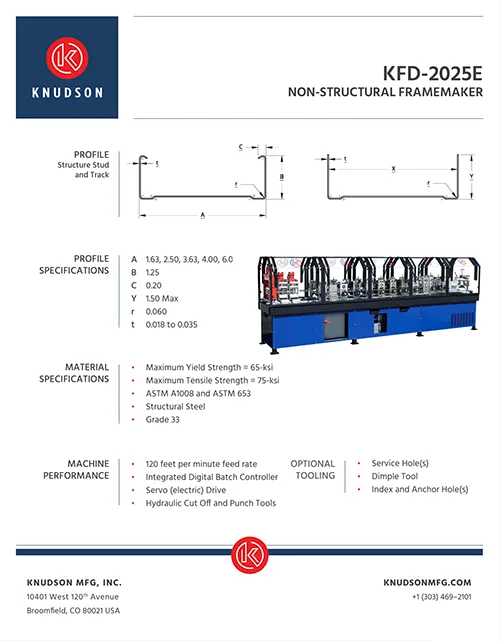 Knudsn non-structural framemaker