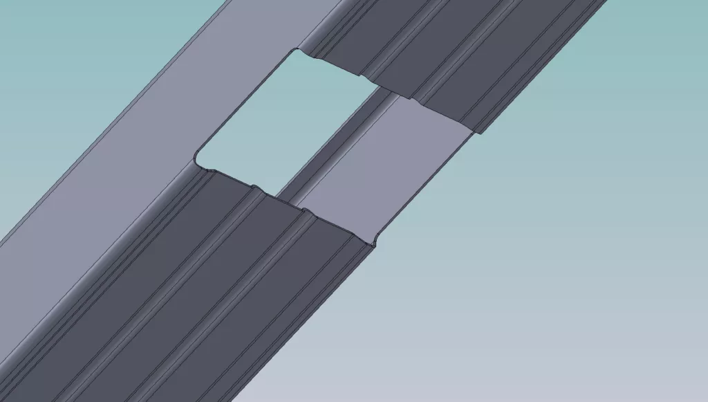 Notching in C-Section profile roll forming