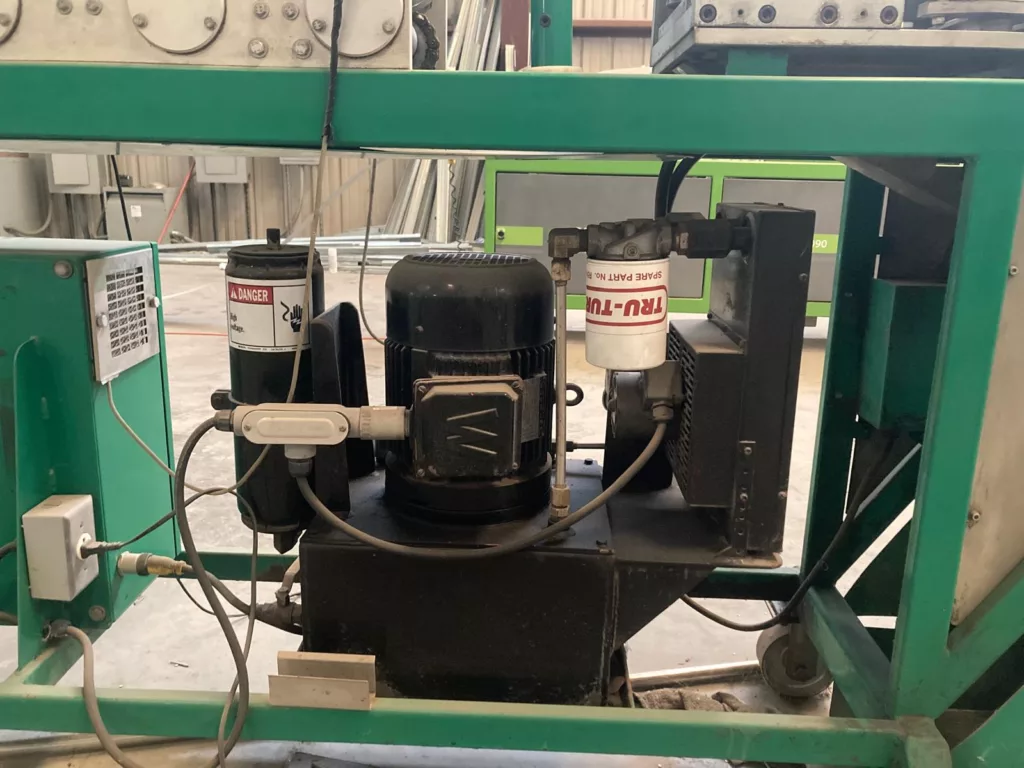 Pump motor used in roll formers