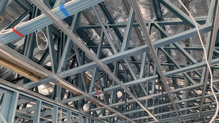 Cold-formed steel roof truss with ceiling battens
