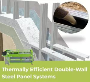 roll forming steel framing cold-formed steel double-wall panel wall panels thermal performance