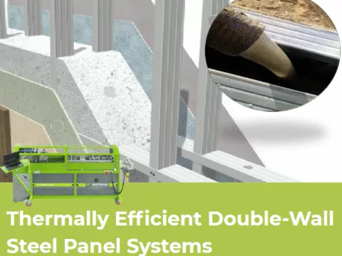 roll forming steel framing cold-formed steel double-wall panel wall panels thermal performance