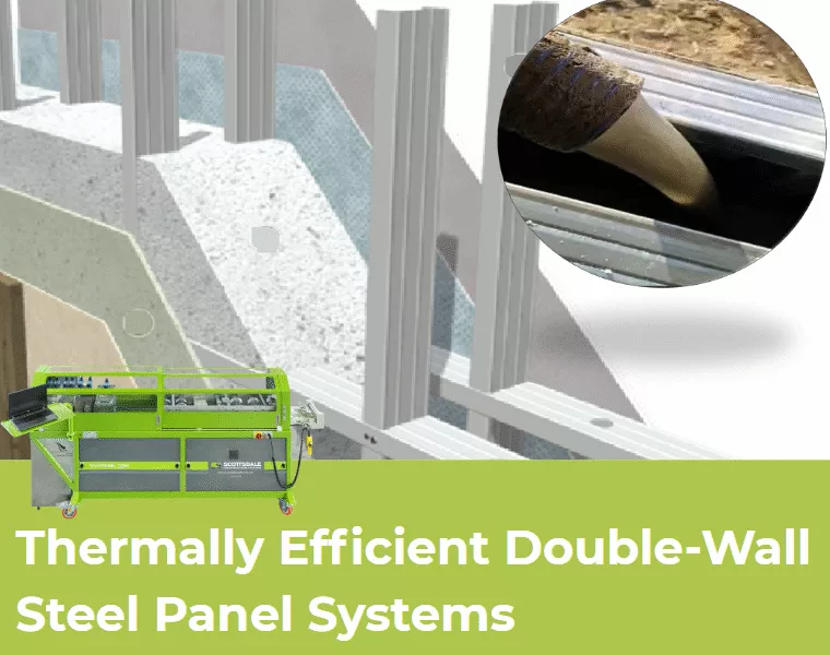 roll forming steel framing cold-formed steel double-wall panel wall panels thermal performance