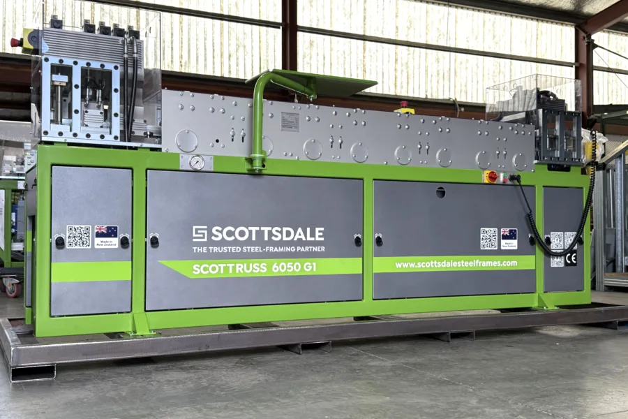 Scottruss Steel framing Roll forming Roll forming machines Steel framing business Mobile steel framing factory Cold-formed steel Cold-formed steel Roll forming Roll forming machine Swaging of cold-formed steel members Swaging Swaging of steel framing members End-swage Interior-swage Roll forming machines Energy consumption Steel framing business Roll forming process Roll forming