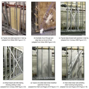 Cold-formed steel Steel framing Steel framing design for high-seismic High-seismic Lateral force resisting systems Roll forming of steel framing Steel framing design Cold-formed steel members 