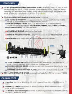 Roll forming machines Steel framing technology Leading roll forming system Steel framing automation Cold-formed steel