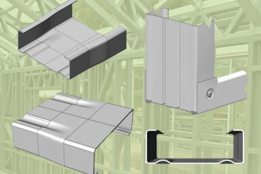 Cold-formed steel Roll forming Roll forming machine Swaging of cold-formed steel members Swaging Swaging of steel framing members End-swage Interior-swage