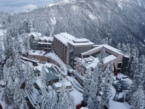 Roll forming Steel framing Light-gauge steel Mid-rise Wind design Snow design Seismic design Commercial light-gauge steel project Mid-rise steel-framed building Chalets at Double Tree by Hilton