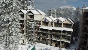 Roll forming Steel framing Light-gauge steel Mid-rise Wind design Snow design Seismic design Commercial light-gauge steel project Mid-rise steel-framed building Chalets at Double Tree by Hilton