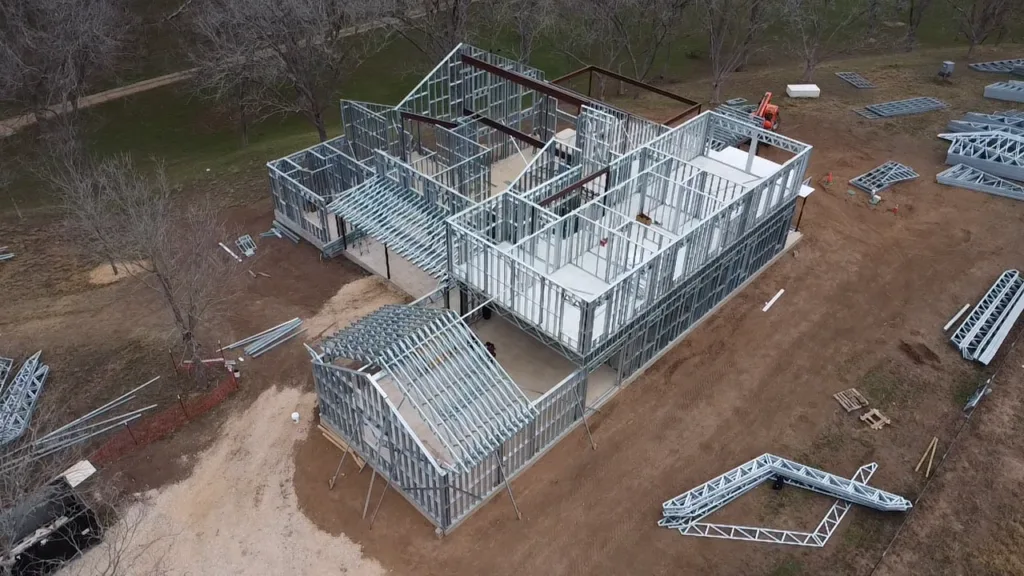 Premium steel framed homes 1 - Scottsdale Construction Systems Premium homes Premium steel framed homes Steel framing Roll forming machines Custom steel framed homes