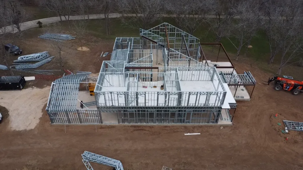 Premium steel framed homes 2 - Scottsdale Construction Systems Premium homes Premium steel framed homes Steel framing Roll forming machines Custom steel framed homes