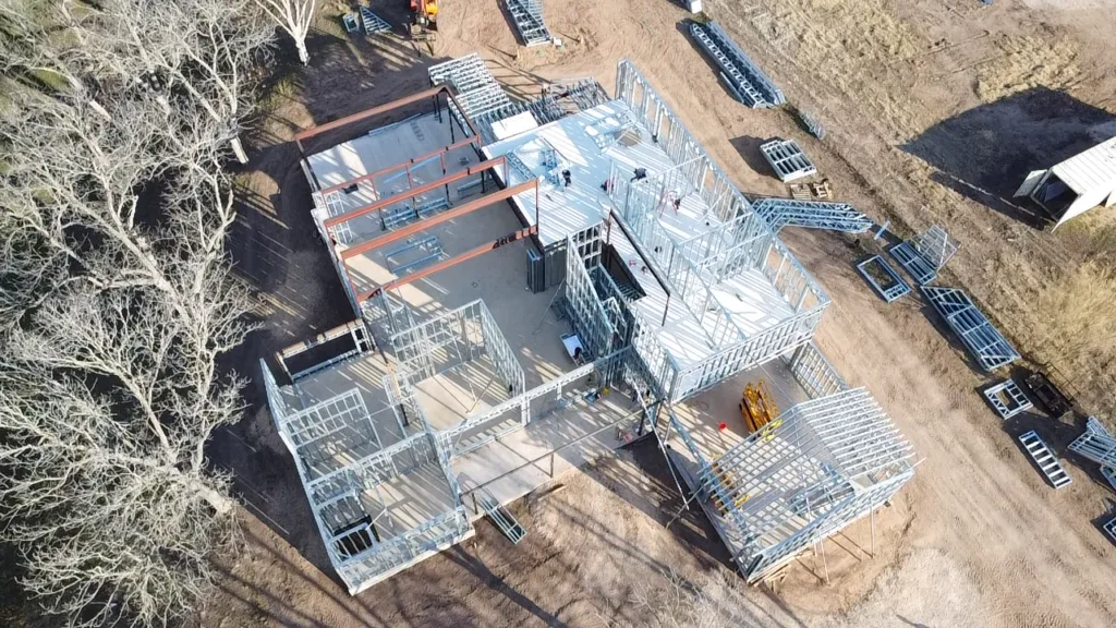 Custom steel framed homes 4 - Scottsdale Construction Systems Premium homes Premium steel framed homes Steel framing Roll forming machines Custom steel framed homes