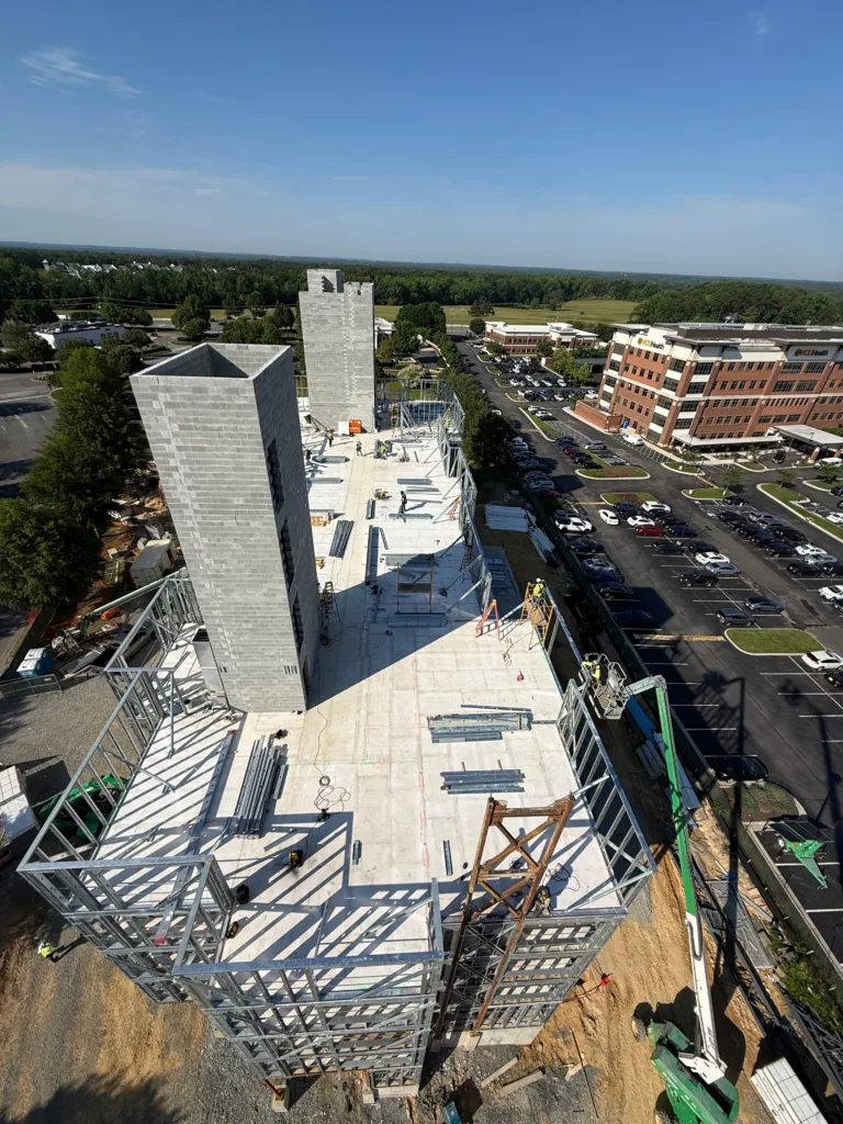 US Frame Factory Hotel 1 - Scottsdale Construction Systems Roll forming Steel framing Steel framed hotel Cold-formed steel CFS wall framing CFS floor joists