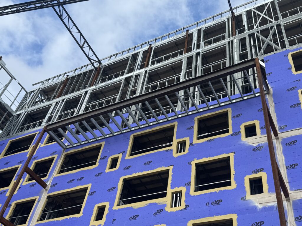US Frame Factory Hotel 10 - Scottsdale Construction Systems Roll forming Steel framing Steel framed hotel Cold-formed steel CFS wall framing CFS floor joists