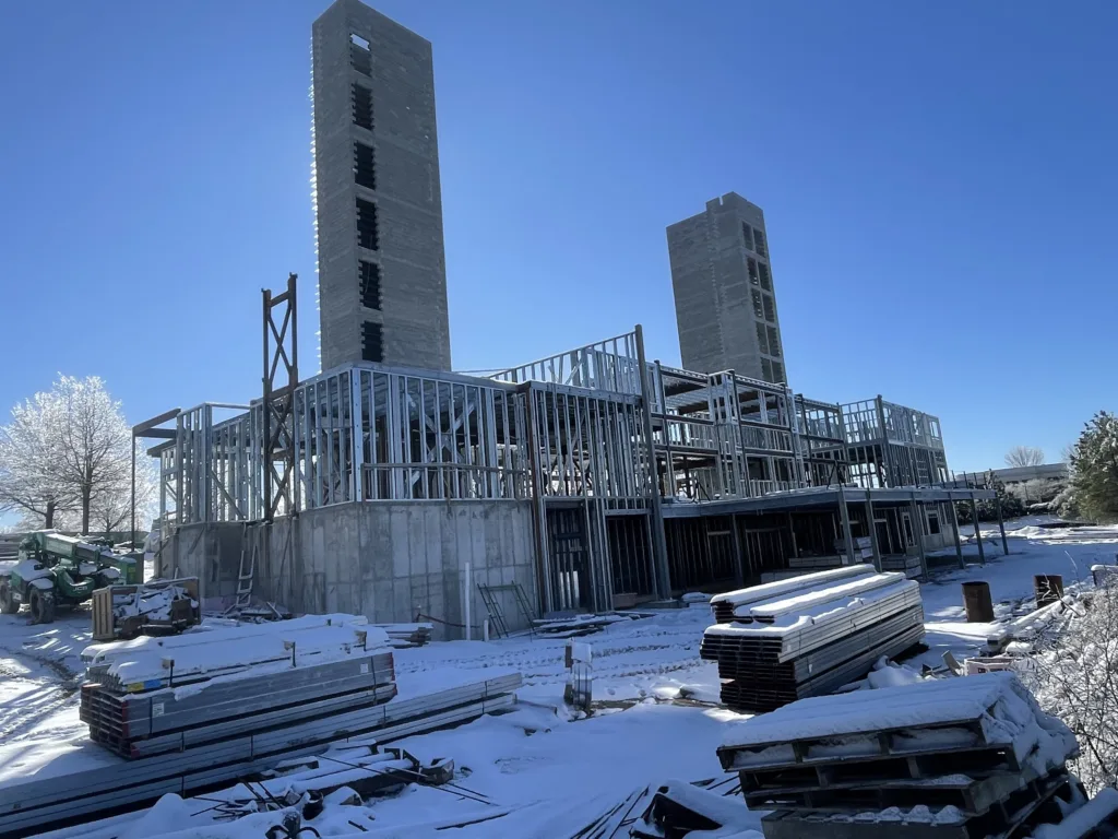 US Frame Factory Hotel 3 - Scottsdale Construction Systems Roll forming Steel framing Steel framed hotel Cold-formed steel CFS wall framing CFS floor joists