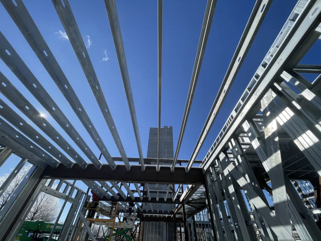 US Frame Factory Hotel 8 - Scottsdale Construction Systems Roll forming Steel framing Steel framed hotel Cold-formed steel CFS wall framing CFS floor joists
