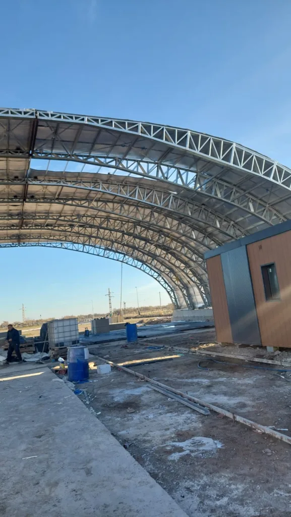 Photo 10 - Scottsdale Construction Systems Curvilinear modular cold-formed steel commercial structure produced using Scotpanel 7090G1 advanced roll forming platform, developed and produced using Scotpanel 7090G1.