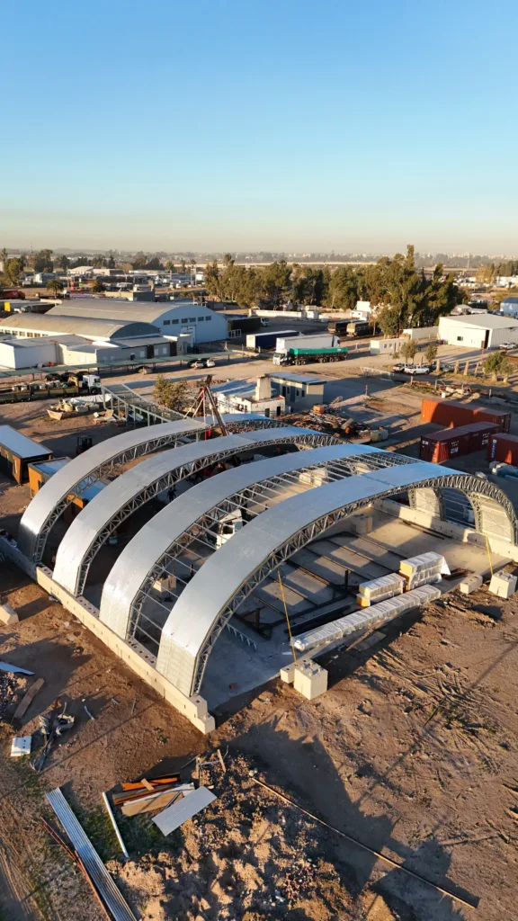 Photo 5 - Scottsdale Construction Systems Curvilinear modular cold-formed steel commercial structure produced using Scotpanel 7090G1 advanced roll forming platform, developed and produced using Scotpanel 7090G1.
