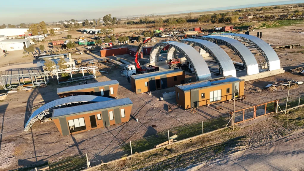 Photo 6 - Scottsdale Construction Systems Curvilinear modular cold-formed steel commercial structure produced using Scotpanel 7090G1 advanced roll forming platform, developed and produced using Scotpanel 7090G1.
