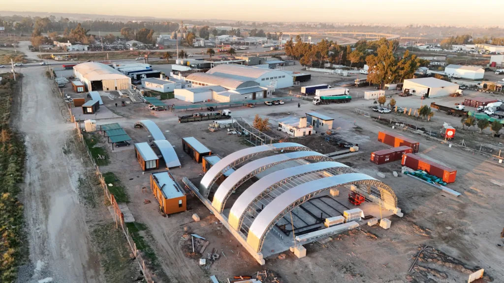Photo 9 - Scottsdale Construction Systems Curvilinear modular cold-formed steel commercial structure produced using Scotpanel 7090G1 advanced roll forming platform, developed and produced using Scotpanel 7090G1.