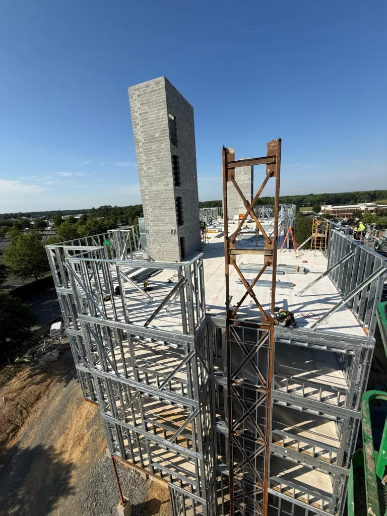 US Frame Factory Hotel 2 - Scottsdale Construction Systems Roll forming Steel framing Steel framed hotel Cold-formed steel CFS wall framing CFS floor joists