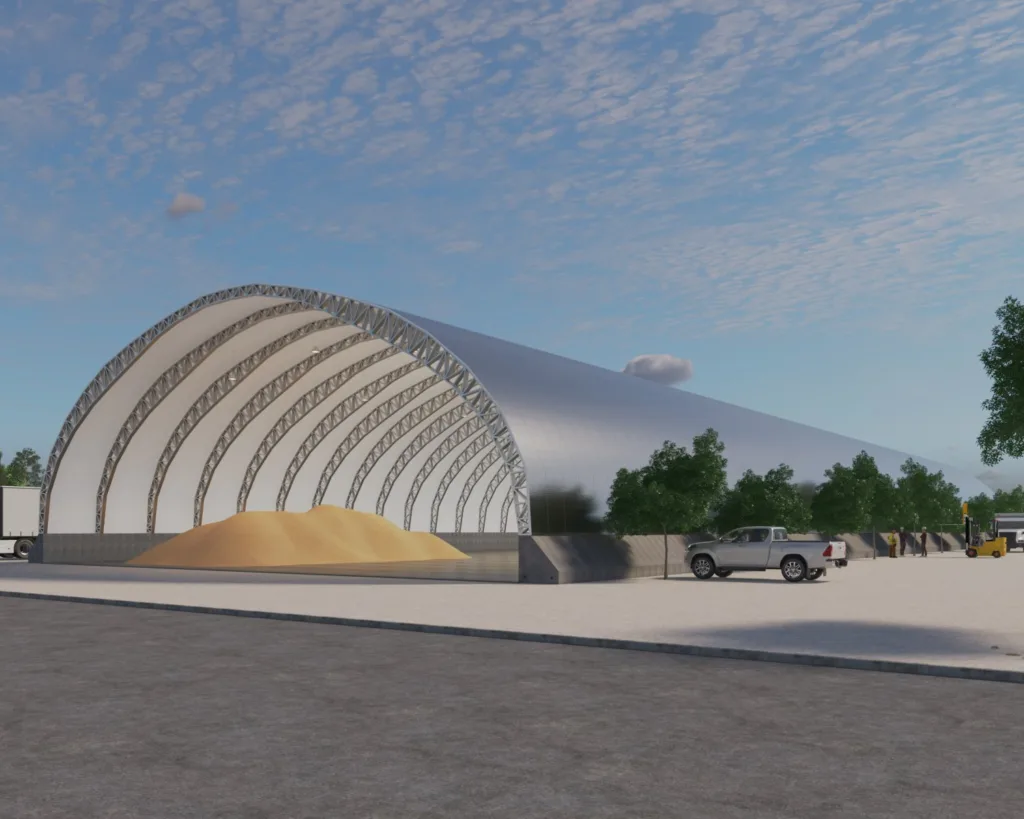 x4 - Scottsdale Construction Systems Curvilinear modular cold-formed steel commercial structure produced using Scotpanel 7090G1 advanced roll forming platform, developed and produced using Scotpanel 7090G1.