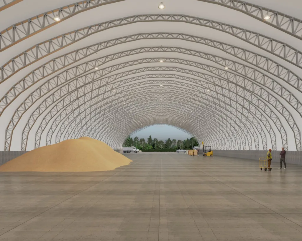 x7 - Scottsdale Construction Systems Curvilinear modular cold-formed steel commercial structure produced using Scotpanel 7090G1 advanced roll forming platform, developed and produced using Scotpanel 7090G1.