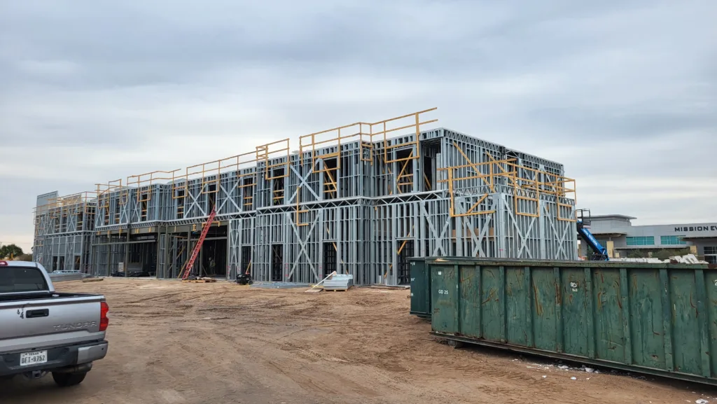 Avid Hotel CFS Framing - Scottsdale Construction Systems Wood framing to CFS framing conversion Steel framing CFS framing Cold-formed steel framing systems Roll forming Framing conversion from wood to steel Hospitality projects
