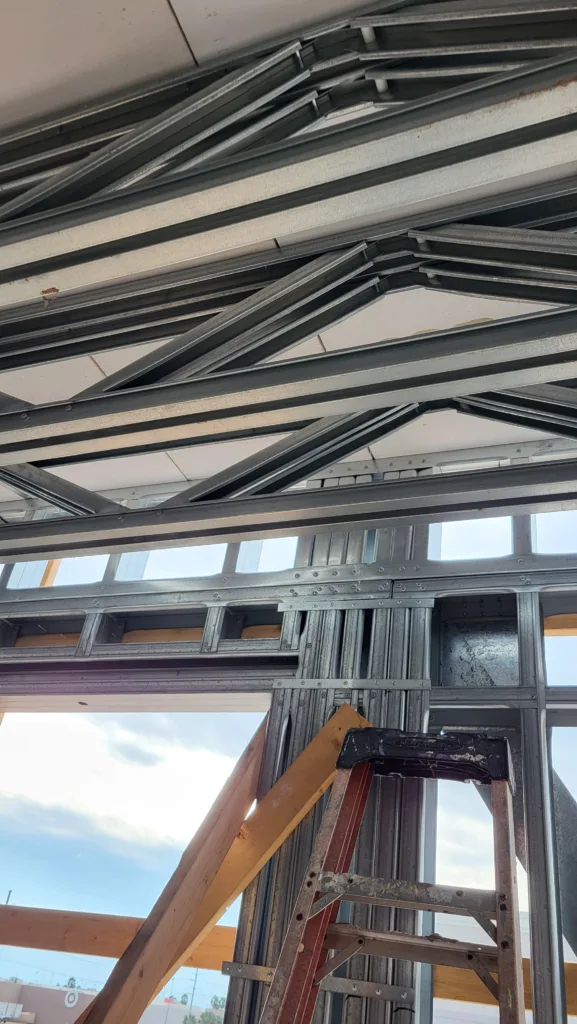 Avid Hotel CFS Framing 3 - Scottsdale Construction Systems Wood framing to CFS framing conversion Steel framing CFS framing Cold-formed steel framing systems Roll forming Framing conversion from wood to steel Hospitality projects
