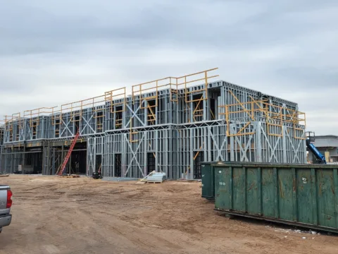 Wood framing to CFS framing conversion Steel framing CFS framing Cold-formed steel framing systems Roll forming Framing conversion from wood to steel Hospitality projects
