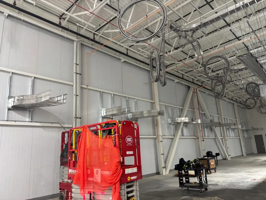 Data Center Steel Framing 6 - Scottsdale Construction Systems Data Center Data Centers Cold-formed steel CFS Steel framing Panelized Panelized systems Roll forming Roll forming technology Fire-rated assemblies Fire ratings