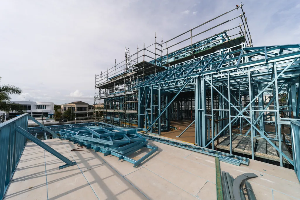 custom steel-framed coastal home 7 - Scottsdale Construction Systems Roll forming Cold-formed steel Steel framing Galvanized steel Custom steel-framed homes Waterfront homes