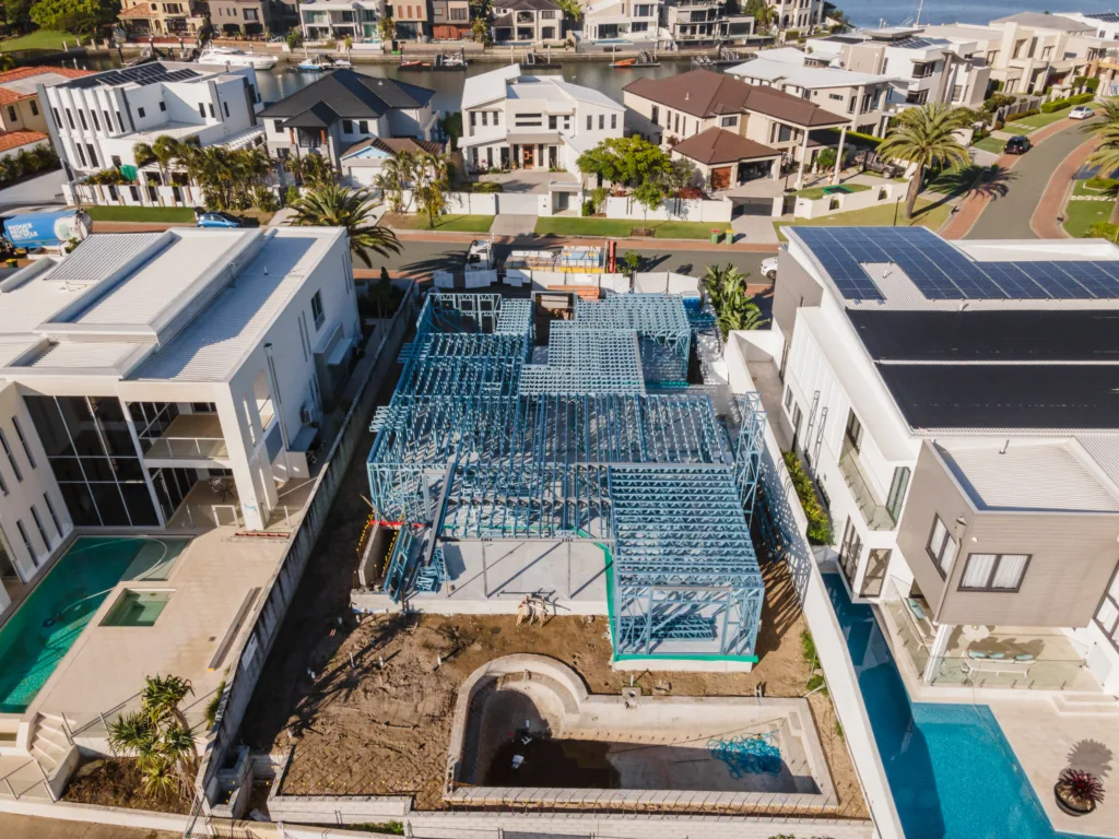 Luxury steel-framed home 3 - Scottsdale Construction Systems Steel framing Wall panels Roof trusses Luxury homes Steel-framed Roll forming