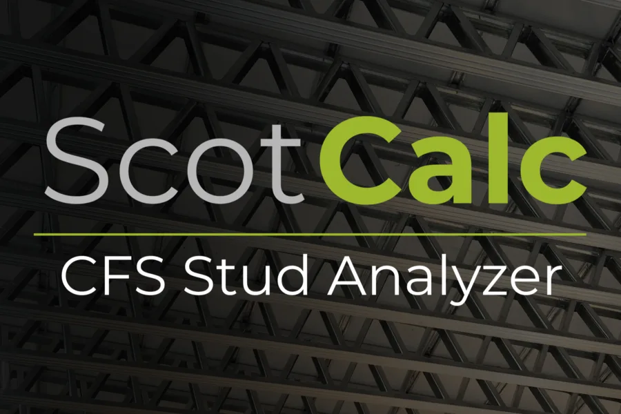ScotCalc Stud Analyzer Stud analyzer Engineering Stud Roll forming Framing Value engineering