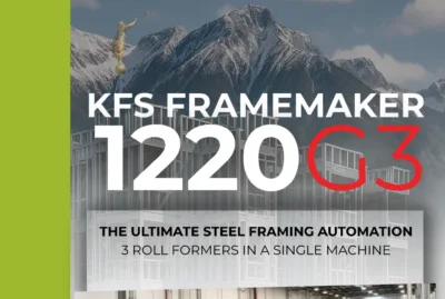 KFS FRAMEMAKER 1220G3 BROCHURE 10032026_1426 Page 001 - Scottsdale Construction Systems KFS Framemaker 1220G3 is the world's most complete and advanced roll forming system for light-gauge steel structures.